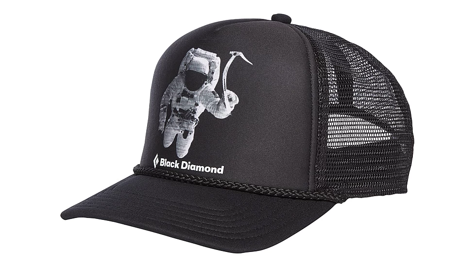 Black Diamond Flat Bill Trucker Hat - Image 2