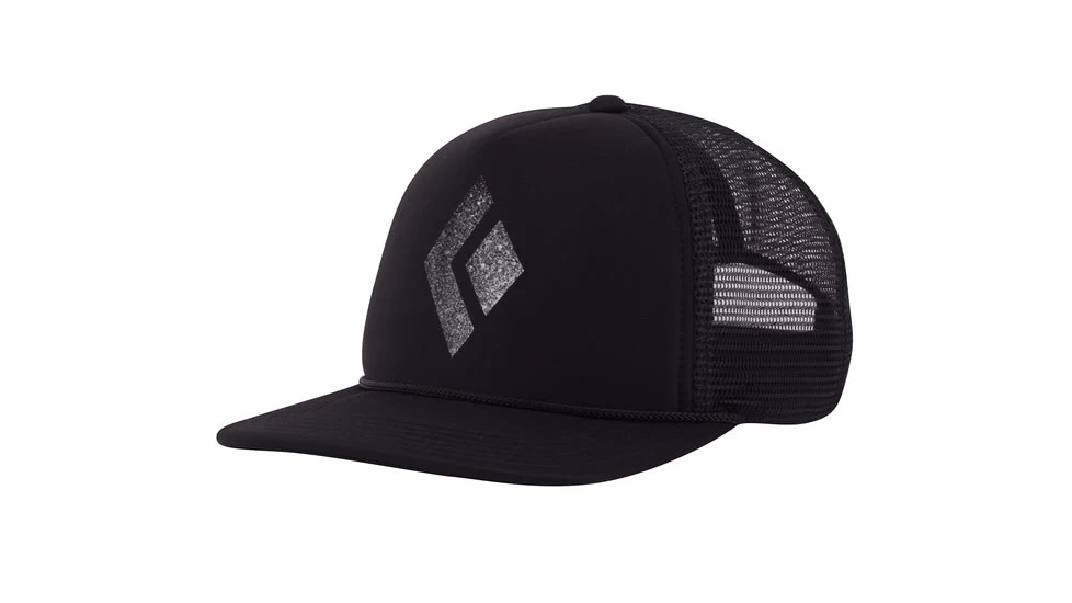 Black Diamond Flat Bill Trucker Hat - Image 3