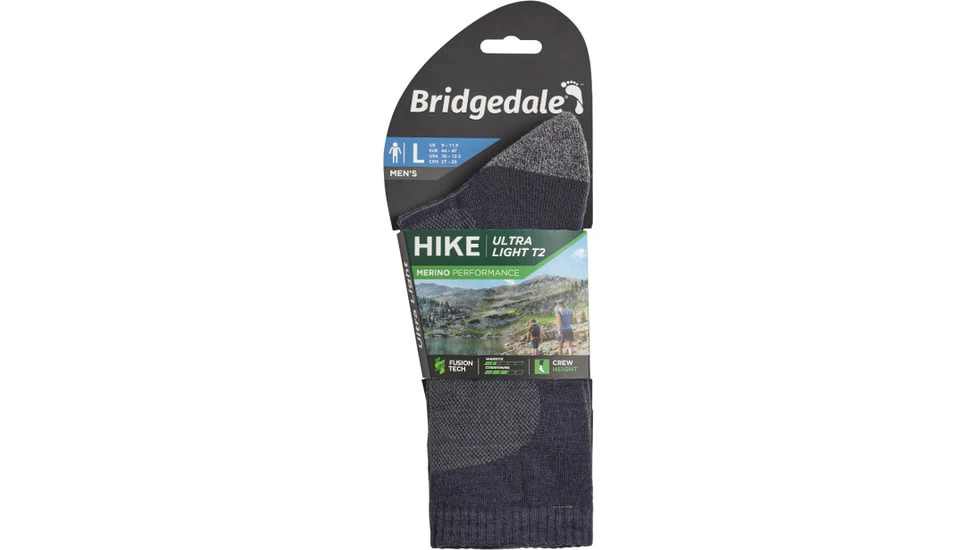 Bridgedale Hike Ultralight Merino Endurance Crew Socks - Men's - Image 3