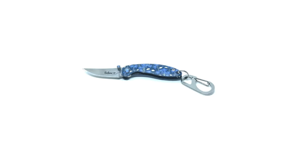 Brighten Blades Believe Keychain Folding Knife