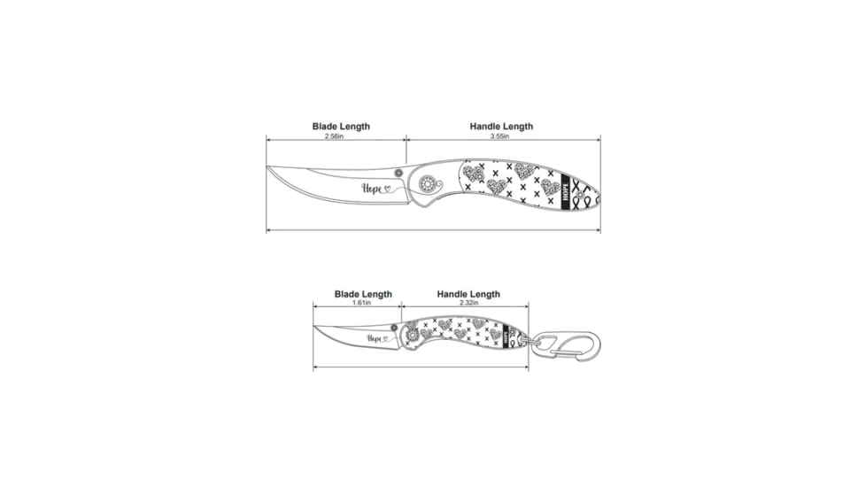 Brighten Blades Believe Keychain Folding Knife - Image 2