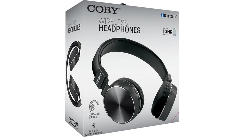Coby True Wireless Folding Stereo Headphones