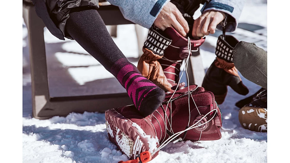 Darn Tough RFL Thermolite Over-The-Calf Ultra-Lightweight Ski Sock - Womens - Image 4