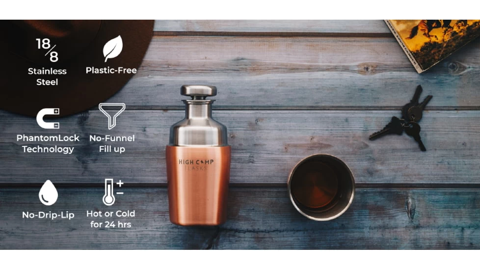 High Camp Flasks Custom Engraved Firelight 375 Flask - Image 5