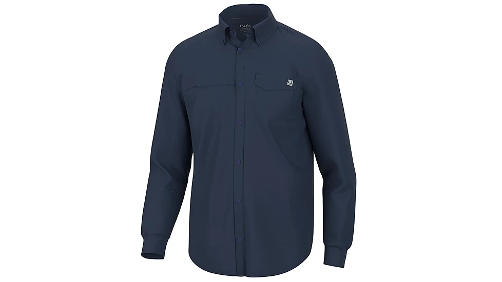 HUK Performance Fishing Tide Point Long Sleeve Shirt - Mens