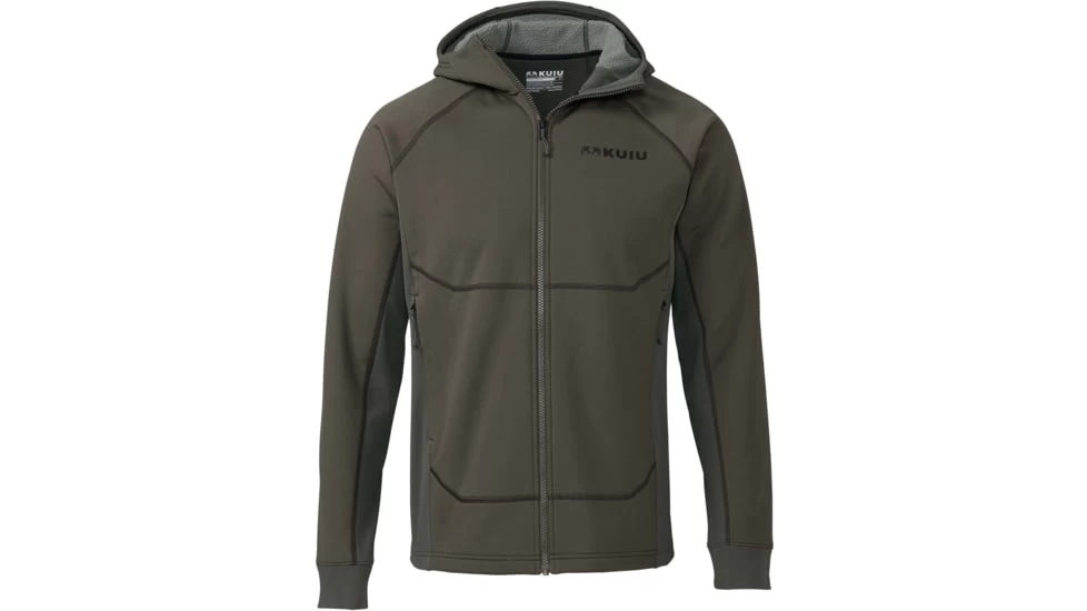 Kuiu Strongfleece Hybrid 280 Full Zip Hunting Hoodie - Men's, Ash, Small