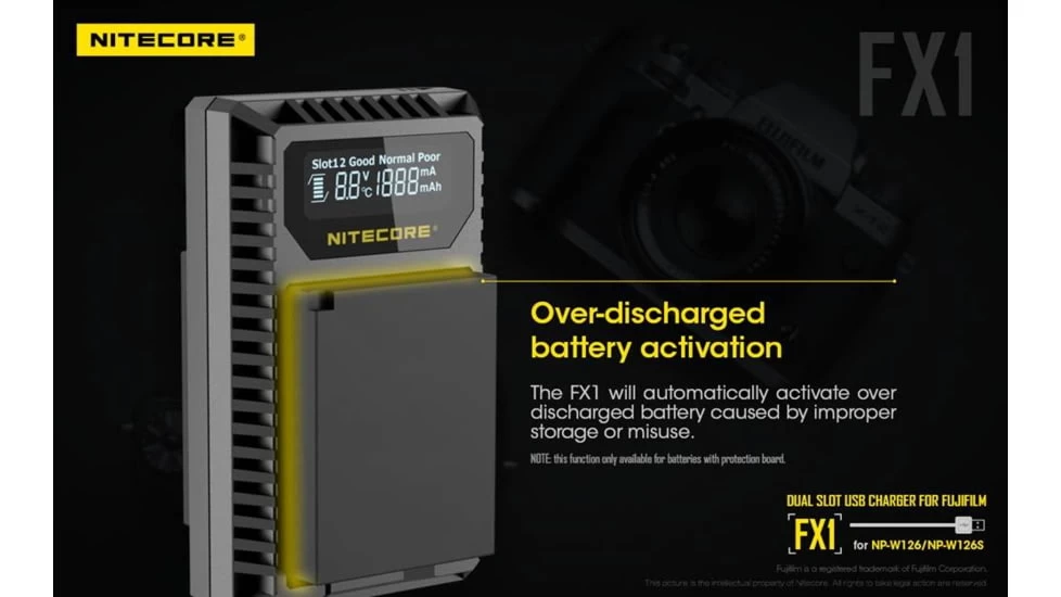 Nitecore FX1 Digital USB Travel Battery Charger - Image 12