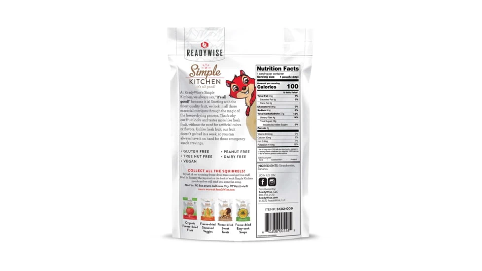 ReadyWise Freeze-Dried Strawberries & Bananas - Image 3