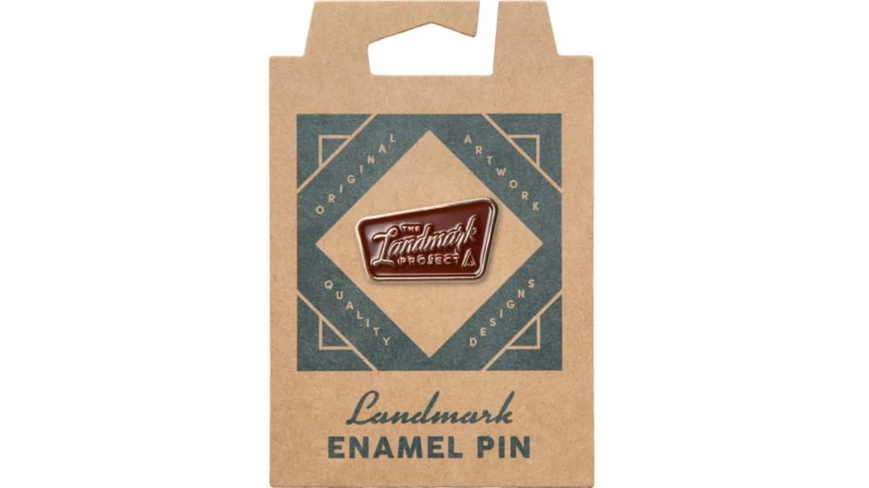 The Landmark Project Trail Sign Enamel Pin